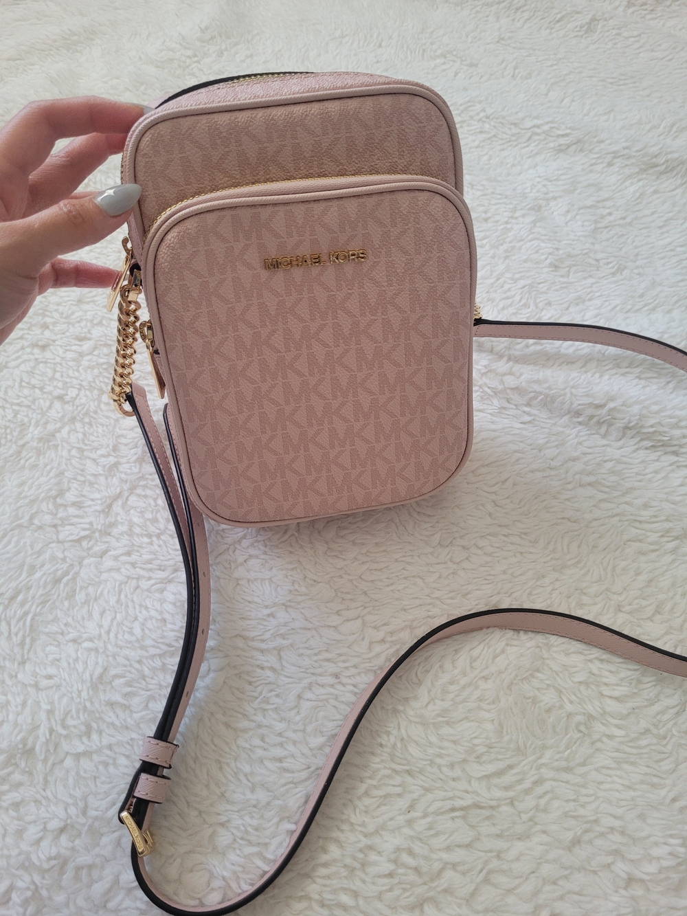 Michael Kors Pink Logo Crossbody Bag